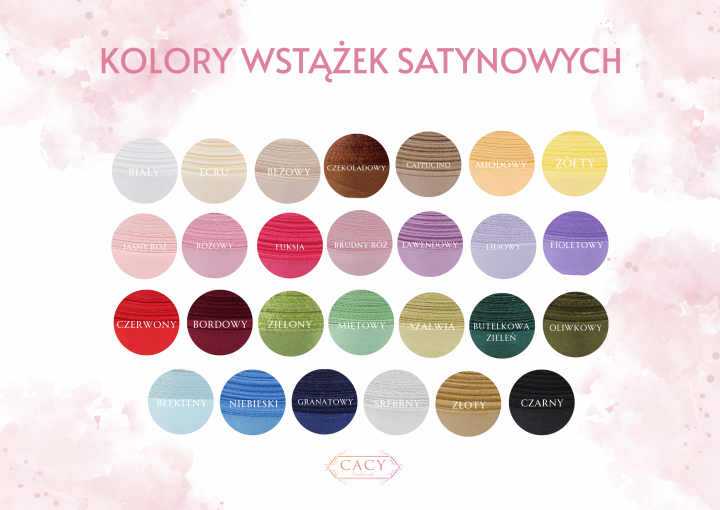 wstążki satynowe